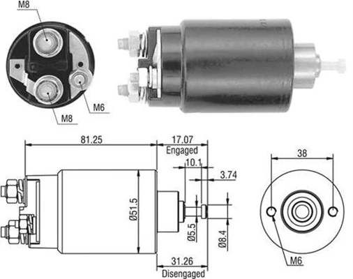 Solenoid Switch, starter